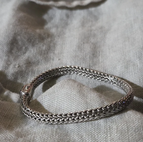 John Hardy Classic Chain Icon Bracelet, Blue Sapphire, SS, 5mm - Picture 4 of 12